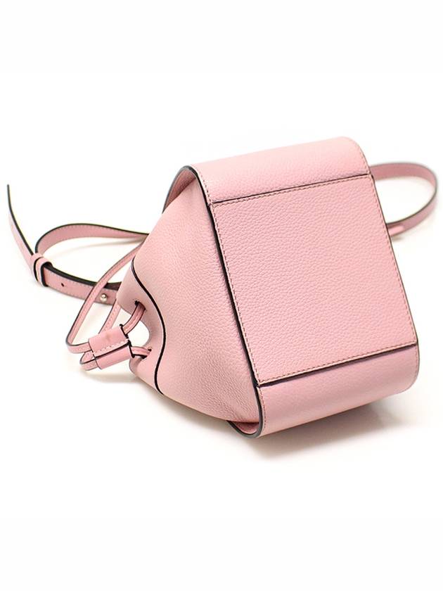 314 12 V07 Pink Calfskin Drawstring Bucket Mini Hammock Bag 2WAY - LOEWE - BALAAN 5