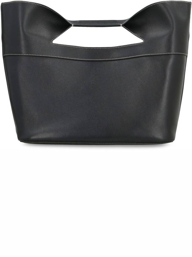 The Bow Strap Small Tote Bag Black - ALEXANDER MCQUEEN - BALAAN 5