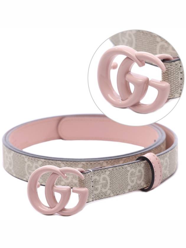 GG Marmont Thin Leather Belt Beige - GUCCI - BALAAN 2