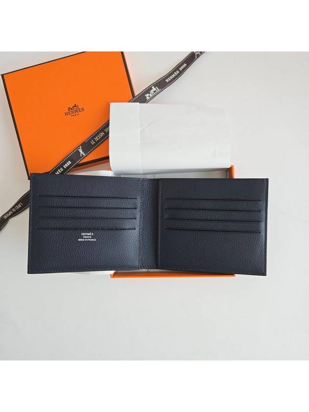 Hermes Citizen Twill Compact Half Wallet Blue Nuit - HERMES - BALAAN 3