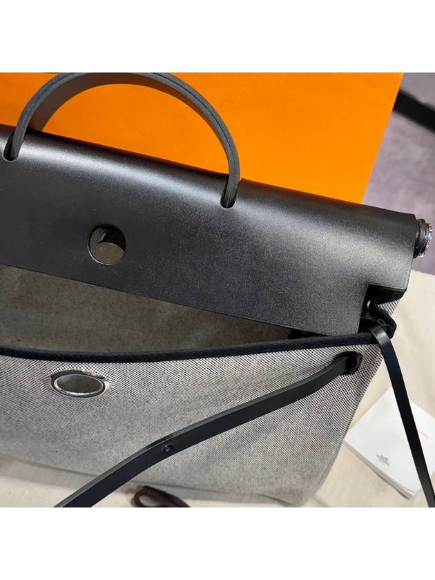 Erbag 39 Messenger Two tone Black Gray Silver Medal - HERMES - BALAAN 7