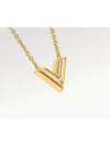 Essential V Necklace Gold - LOUIS VUITTON - BALAAN 3