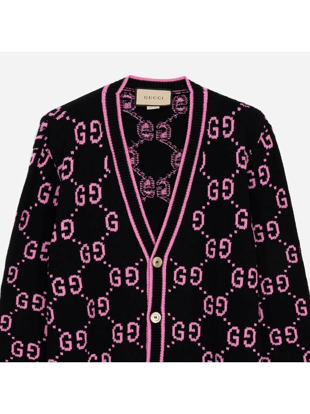 GG Jacquard Cardigan Black - GUCCI - BALAAN 3