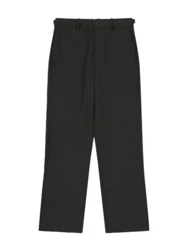 Stretch suit pants burnt olive slacks - HELMUT LANG - BALAAN 1