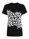 Abtract Logo Printing Short Sleeve T-Shirt Black - MAISON MARGIELA - BALAAN 2