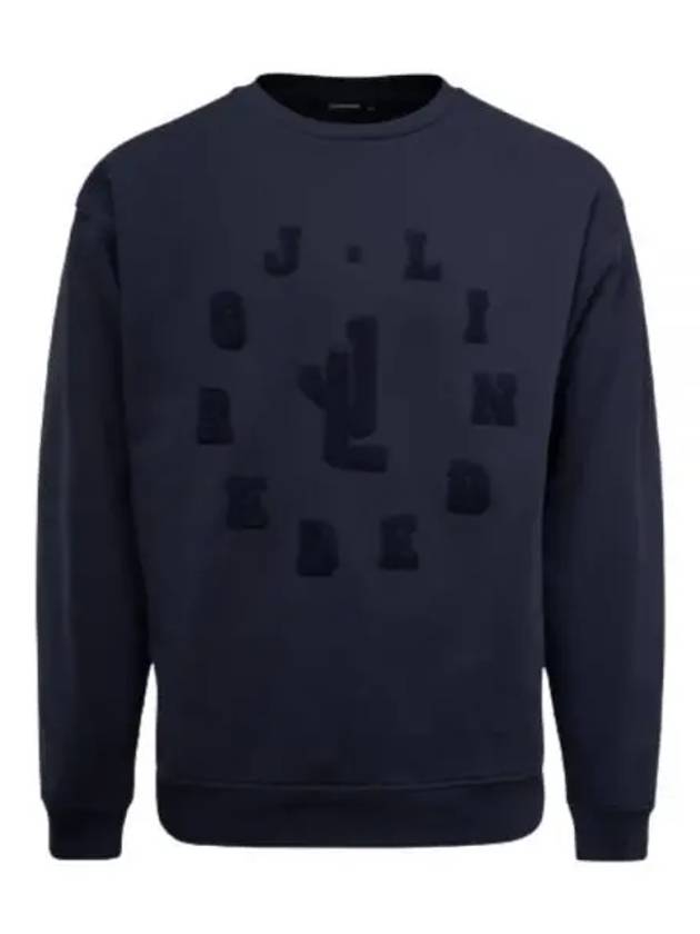 Kyzer Logo Crew Neck Sweater Navy - J.LINDEBERG - BALAAN 2