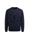 Kyzer Logo Crew Neck Sweater Navy - J.LINDEBERG - BALAAN 2