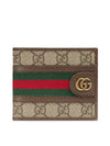 Ophidia GG Half Wallet Beige Ebony - GUCCI - BALAAN 2