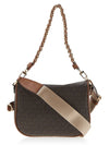 Slater Monogram Print Cross Bag Brown - MICHAEL KORS - BALAAN 4