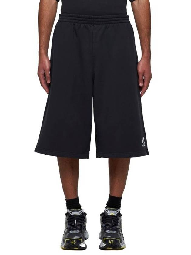 Logo Large Shorts Black - BALENCIAGA - BALAAN 4