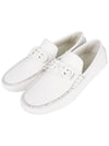 Gancini Ornament Driving Shoes White - SALVATORE FERRAGAMO - BALAAN 3