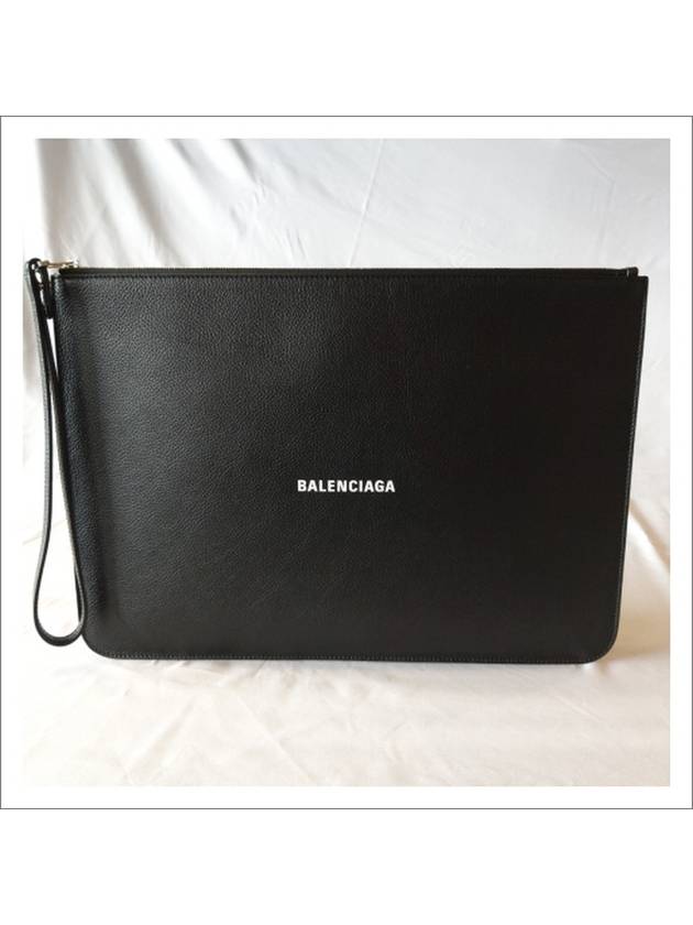 Logo Strap Large Cash Clutch Bag Black - BALENCIAGA - BALAAN 2