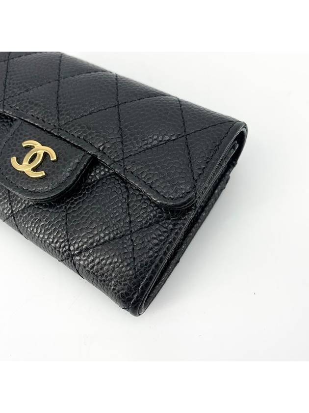 Classic caviar card wallet gold plated - CHANEL - BALAAN 5