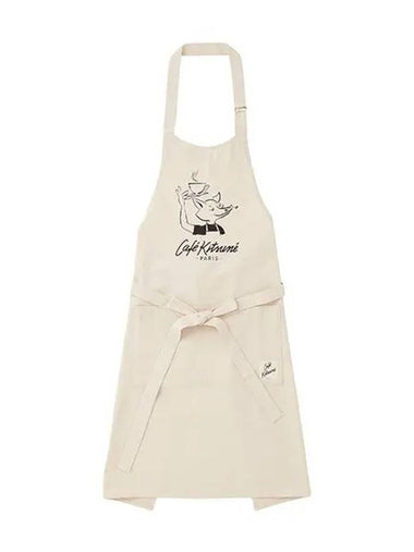 Cafe Kitsune Fox Apron Tapioca - MAISON KITSUNE - BALAAN 1