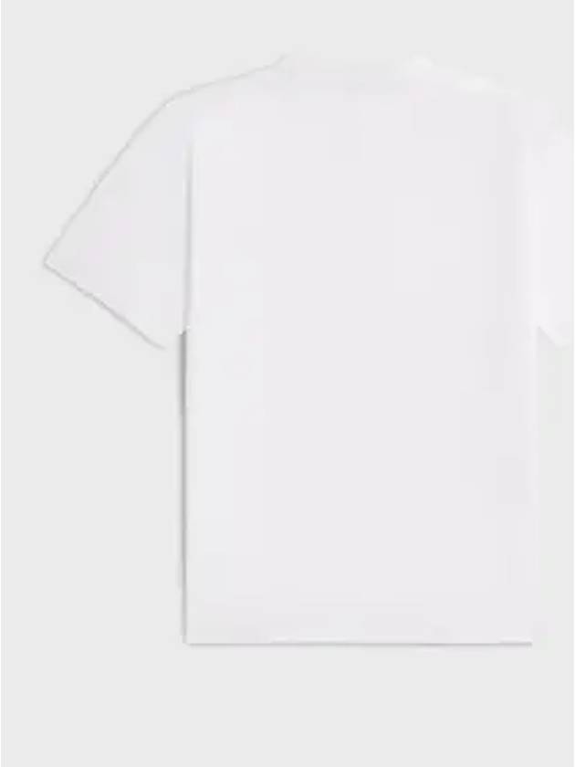 Women s Loose Short Sleeve T Shirt Ecru White Black 2X764671Q - CELINE - BALAAN 4