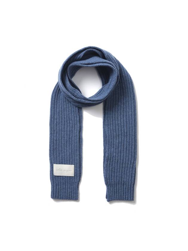 Mini Wool Knit Muffler Denim - WHITE PROJECT - BALAAN 3
