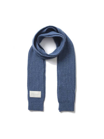 Mini Wool Knit Muffler Denim - WHITE PROJECT - BALAAN 1