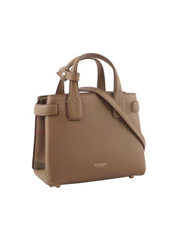 Check Baby Banner Tote Bag Camel - BURBERRY - BALAAN 1