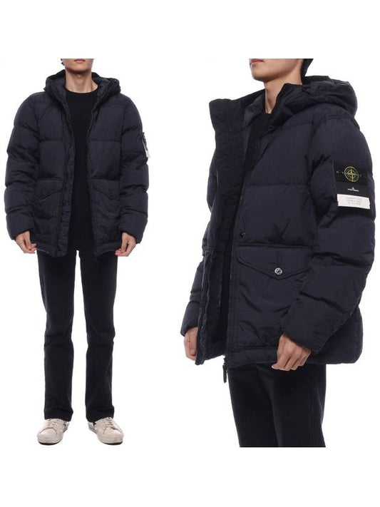 Crinkle Reps Re-Nylon Down Padding Navy - STONE ISLAND - BALAAN 2