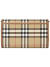 Check Chain Strap Long Wallet Beige - BURBERRY - BALAAN 4