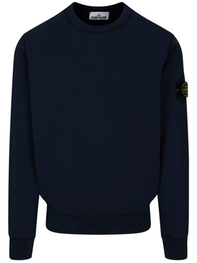 Men's Wappen Patch Sweatshirt Navy - STONE ISLAND - BALAAN 2