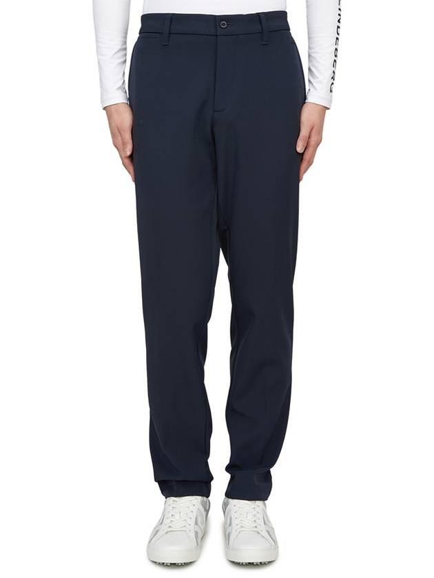 Ellott Bonded Fleece Straight Pants Navy - J.LINDEBERG - BALAAN 2