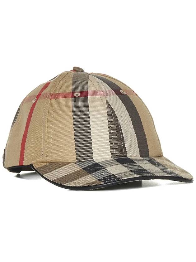 Detail Check Cotton Logo Ball Cap Beige - BURBERRY - BALAAN 2