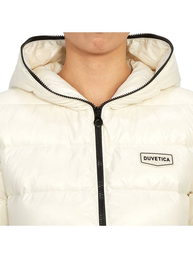 Women s Tile Dew Hooded Heavy Long Down Jacket VDDJ95835 BGL - DUVETICA - BALAAN 11