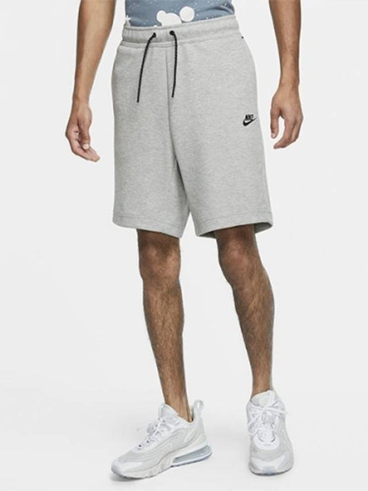 NSW Tech Fleece Shorts Dark Grey Heather - NIKE - BALAAN 2