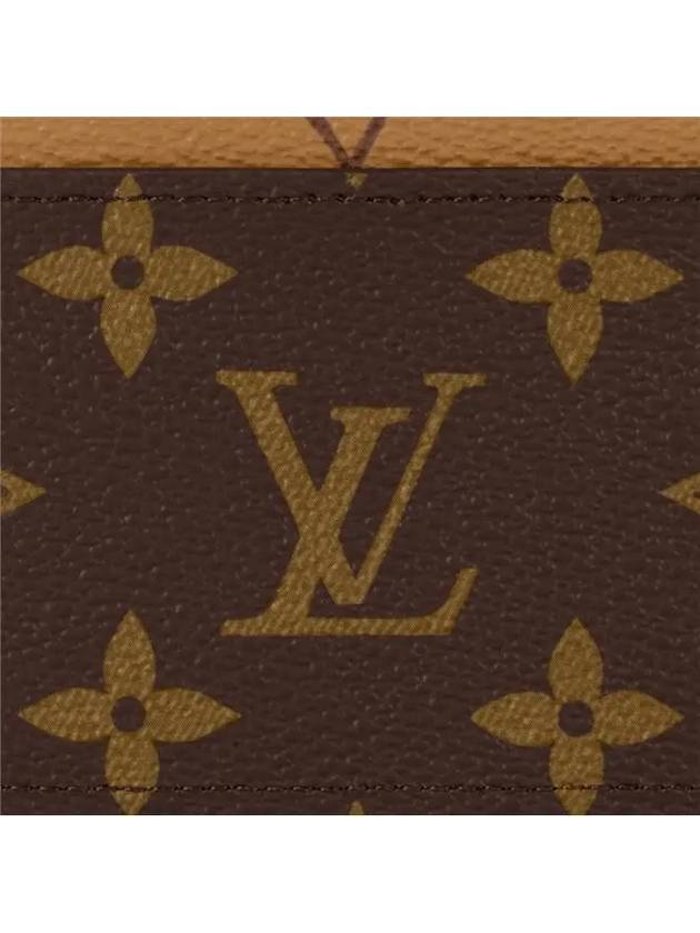 Monogram Reverse Canvas Card Wallet Brown - LOUIS VUITTON - BALAAN 4