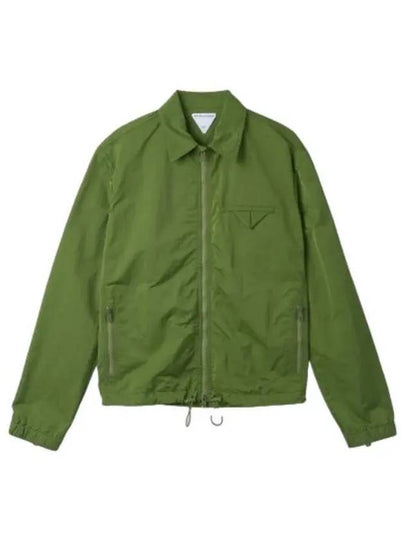 Triangle Pocket Nylon Zip Up Jacket Green - BOTTEGA VENETA - BALAAN 2