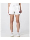 Women's Iconic Logo Action Shorts White - AUTRY - BALAAN.