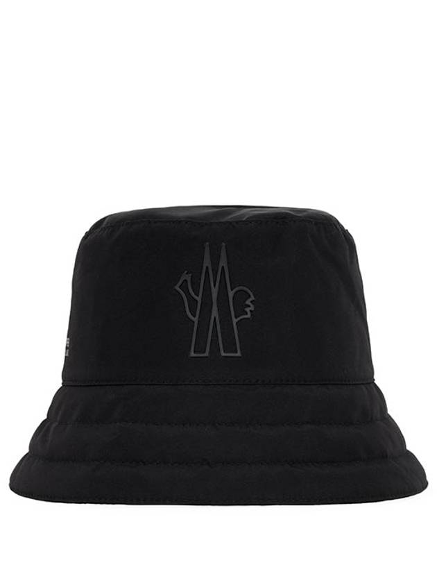 Black Logo Grenoble Bucket Hat 3B00005 596Y4 999 - MONCLER - BALAAN 1