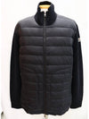 Men s Padded Wool Cardigan Black - MONCLER - BALAAN 7