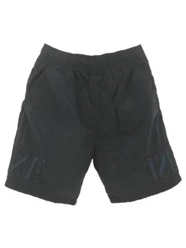 Embroidery Logo Swim Shorts Navy - STONE ISLAND - BALAAN 1