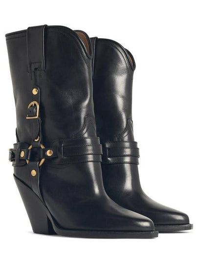 Isabel Marant Étoile 'Lyca' Black Leather Boots - ISABEL MARANT ETOILE - BALAAN 2