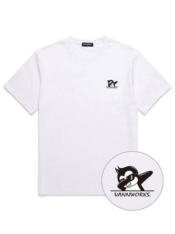 Penguin Overfit Cotton Short Sleeve T-Shirt - VANN WORKS - BALAAN 1