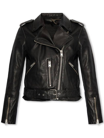 AllSaints ‘Balfern’ Leather Jacket, Women's, Black - ALLSAINTS - BALAAN 1