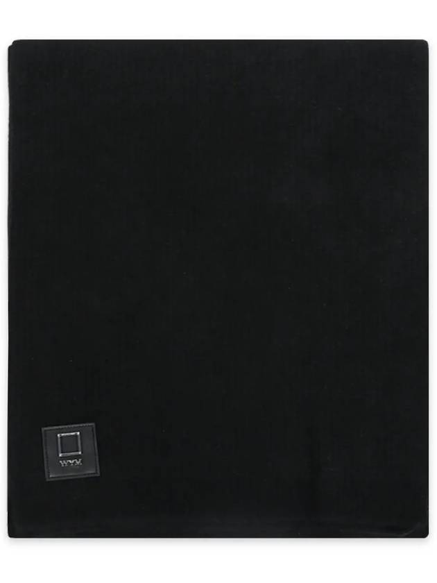 WYM Logo Wool Muffler Black W243KN32534B - WOOYOUNGMI - BALAAN 3