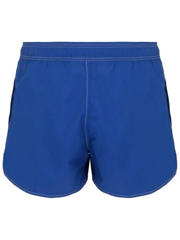 Vicenti Logo Swim Shorts Blue - ISABEL MARANT - BALAAN 3