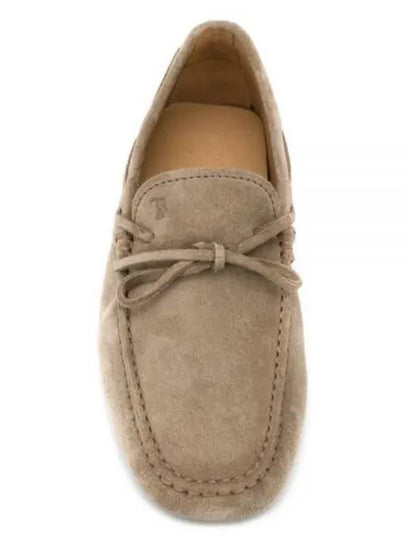 Men's Gommino Suede Driving Shoes Beige - TOD'S - BALAAN 2