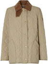 Diamond Quilted Thermoregulated Barn Jacket Honey - BURBERRY - BALAAN 2