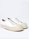 Pablo Platform Nappa Leather Low Top Sneakers Lilywhite - MARNI - BALAAN 3