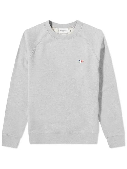 Tricolor Fox Patch Sweatshirt Gray Melange - MAISON KITSUNE - BALAAN 2