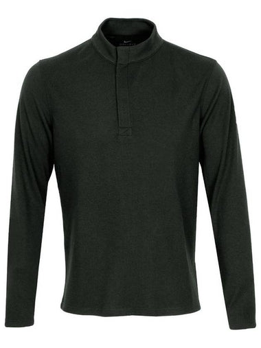 Dri-Fit Half Zip Up Long Sleeve T-Shirt Black - NIKE - BALAAN 1