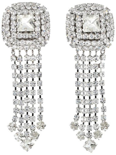 Alessandra Rich Earring Square Crystal - ALESSANDRA RICH - BALAAN 1