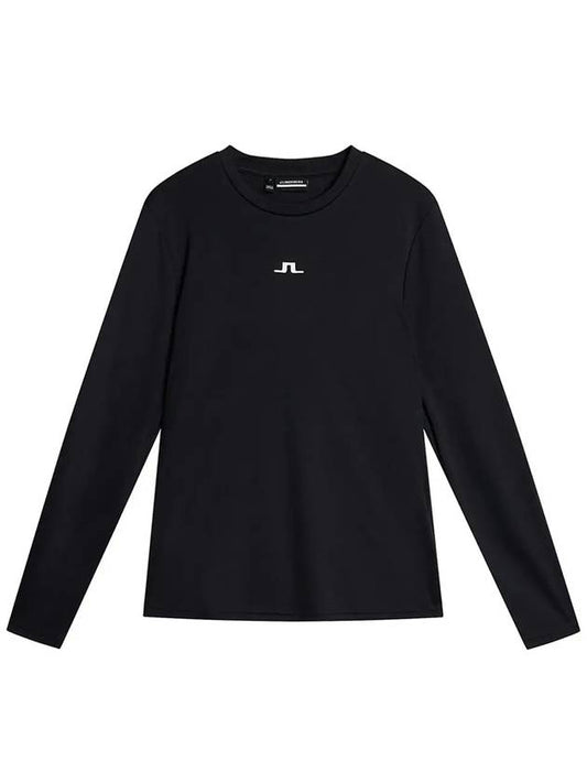 Golf Logo Print Ada Long Sleeve T-Shirt Black - J.LINDEBERG - BALAAN 2