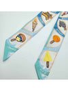 Funny Ice Cream Twilly Scarf Aqua - HERMES - BALAAN 9