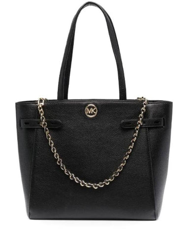 Carmen Large Pebbled Leather Tote Bag Black - MICHAEL KORS - BALAAN 1