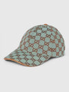 GG Canvas Ball Cap Brown Pale Blue - GUCCI - BALAAN 2